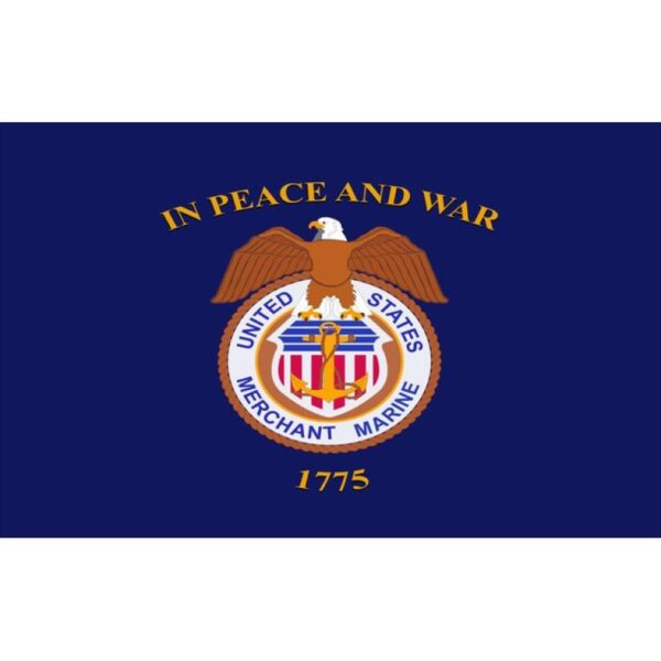 U.S. Merchant Marine Flag - 12" x 18" - Nylon