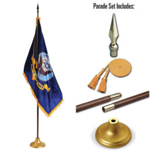 U.S. Navy 3' x 5' Indoor Display and Parade Flag Set