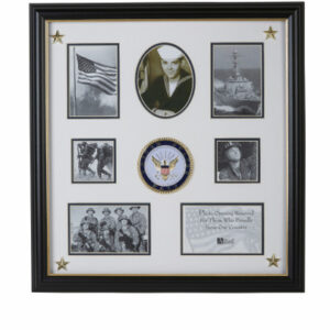 U.S. Navy Medallion 7 Picture Collage Frame with Stars