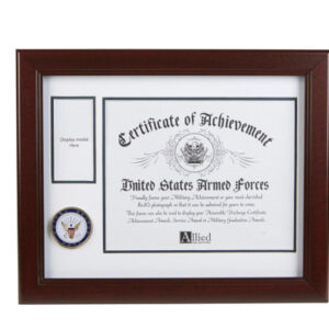 U.S. Navy Medallion 8-Inch by 10-Inch Certificate and Medal Frame