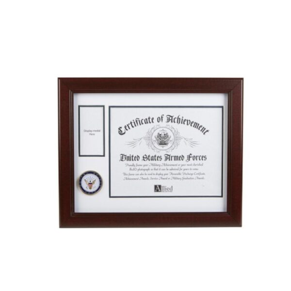 U.S. Navy Medallion 8-Inch by 10-Inch Certificate and Medal Frame