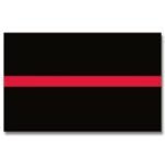 U.S. Thin Red Line Flag - 3' x 5' - Sewn Nylon