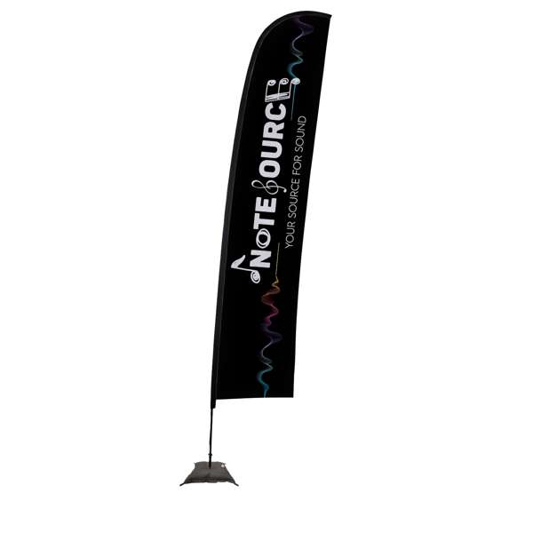 17' Elite Blade Nylon Sail Sign Kit (Single-Sided with Scissor Base)