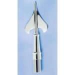 Chrome Plated Army Guidon Spear Indoor Flag Pole Ornament