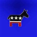 Democratic Donkey Lapel Pin - Single